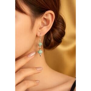 Silpada 'Epiphany' Silver Brass Mixed Stones Drop Earrings